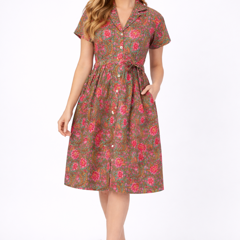 Women Midi Western Dress